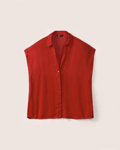 Camisa Roja Satinada