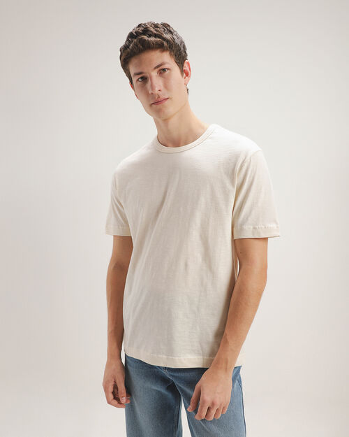 Playera Beige Manga Corta