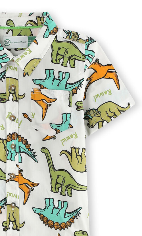 Camisa Estampado Dinosaurios Para Bebé Niño | C&A México