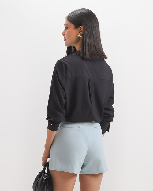 Camisa Negra Manga Larga