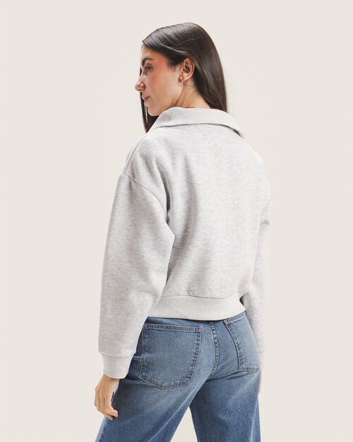 Sudadera Gris Cerrada