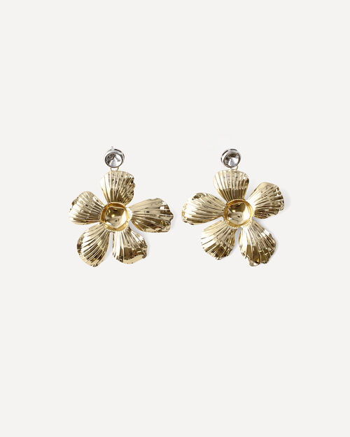Aretes Flor Texturizada