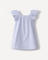 Vestido Corto Blanco,AZUL PASTEL