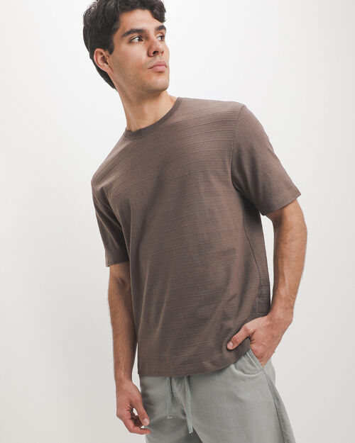 Playera Caf&eacute; Manga Corta