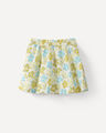 Falda Estampada Flores,CRUDO