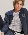 Bomber Estampada Azul,AZUL MARINO