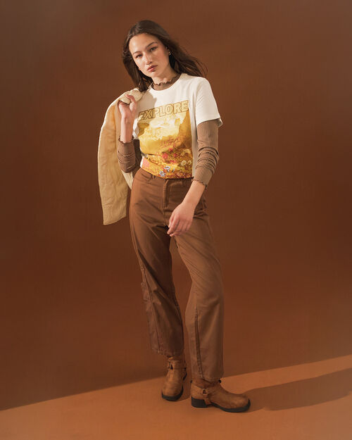 Pantalón Wide Leg Bolsillos