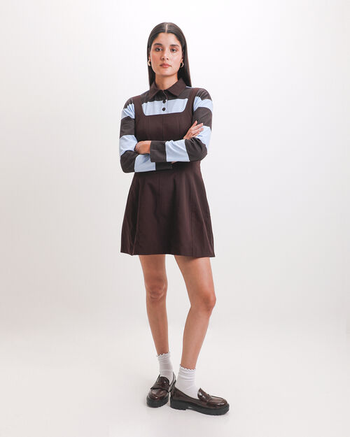 Vestido Mini Caf&eacute;