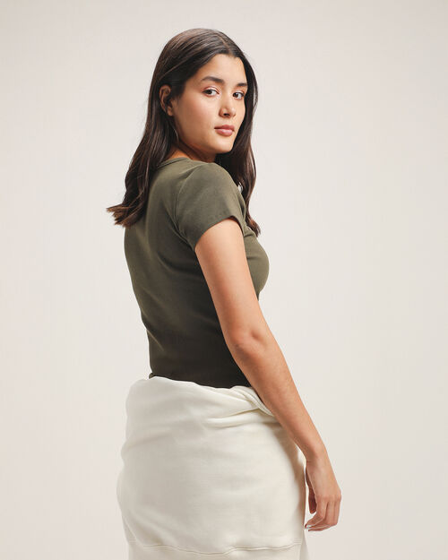 Playera Verde Manga Corta