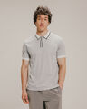 Polo Blanca Textura,BLANCO