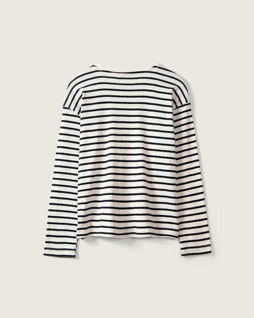 Playera Blanca Rayas