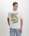 Playera Azul Regular,BLANCO HUESO