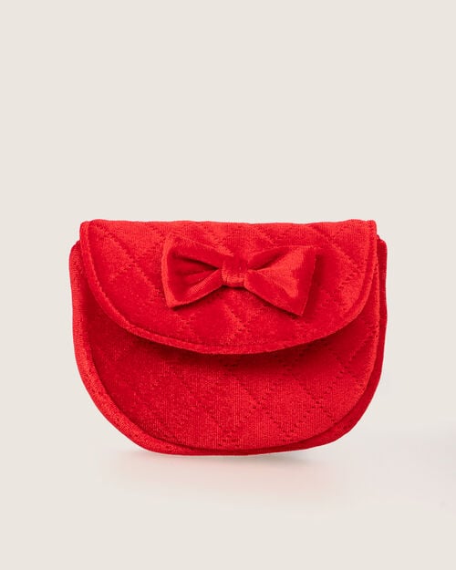 Bolso Rojo Con Moño