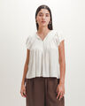 Blusa Rosa Volantes,CRUDO