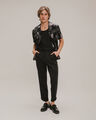 Camisa Satinada Estampada,NEGRO P1