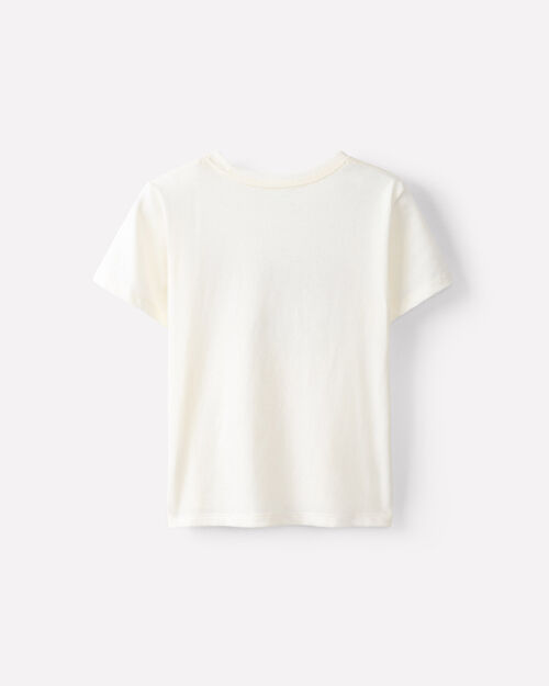 Playera Blanca Estampada
