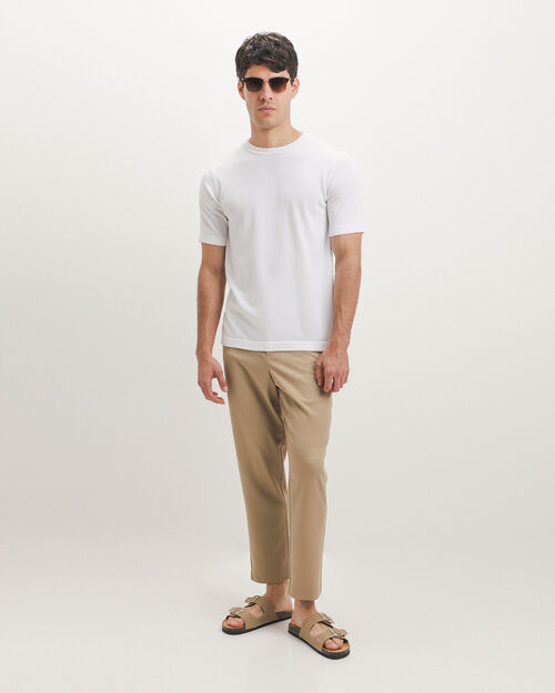 Playera Blanca De Punto
