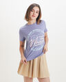 Playera Beige Texto,AZUL ACERO