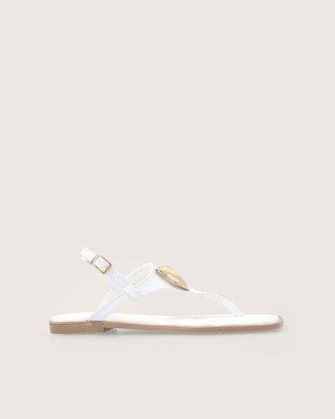 Sandalia Blanca Plana