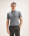 Polo Fit Slim Azul,VERDE EMPOLVADO