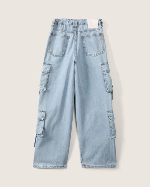 Jeans Wide Leg Cargo
