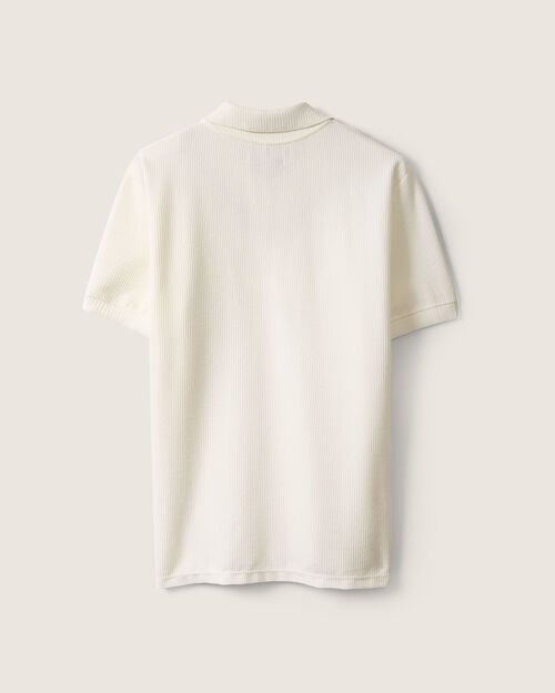 Polo Beige Manga Corta