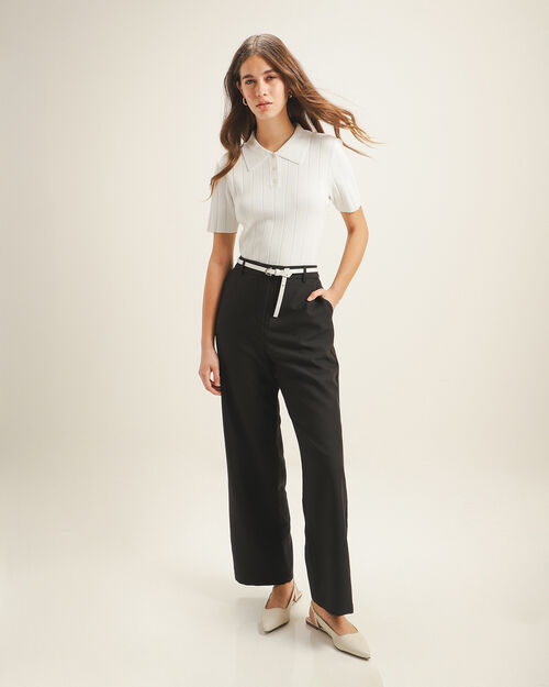 Pantalón Negro Straight
