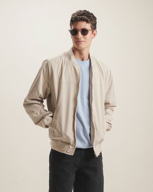Chamarra Bomber Beige