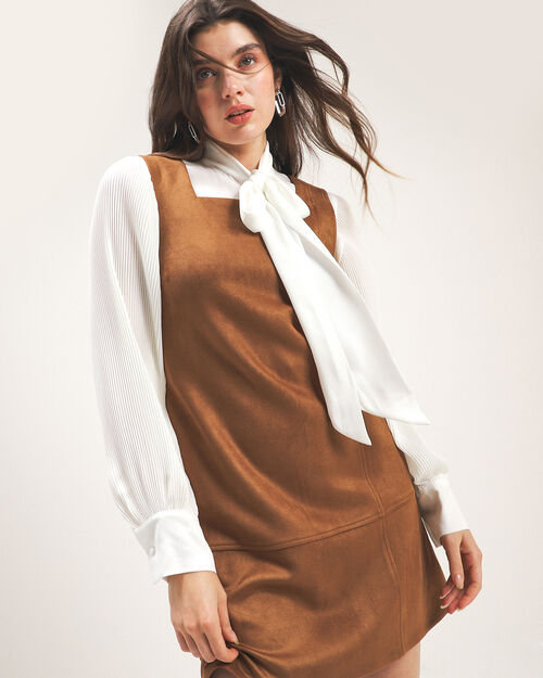 Vestido Corto Gamuza