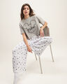 Playera Pijama Mickey Mouse,GRIS CLARO