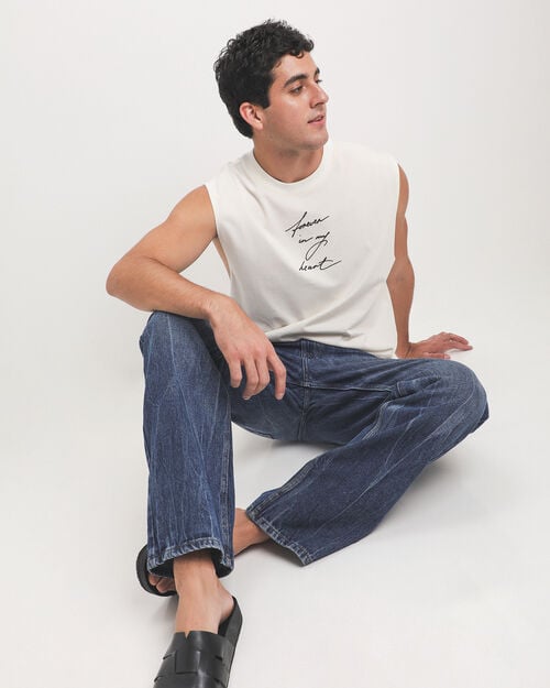 Playera Tank Beige