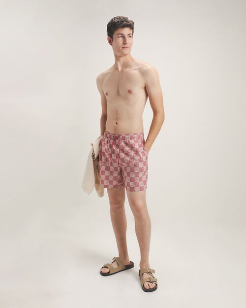 Short Traje De Ba&ntilde;o Naranja