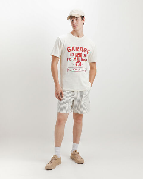 Short Rayas Beige