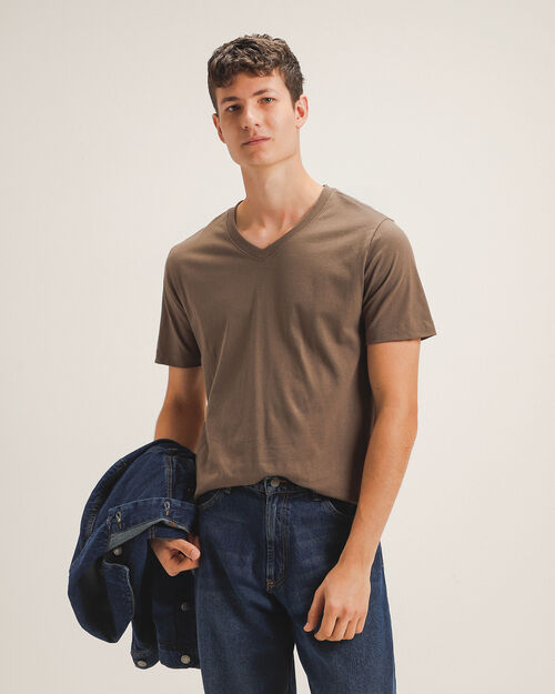 Playera Semiajustada Caf&eacute;