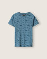 Playera Manga Corta,AZUL INDIGO