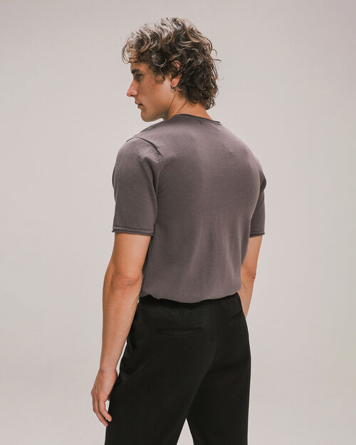 Playera Gris Estampada