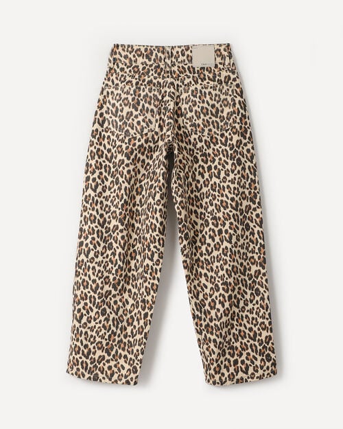 Jeans Fit Barrel Beige