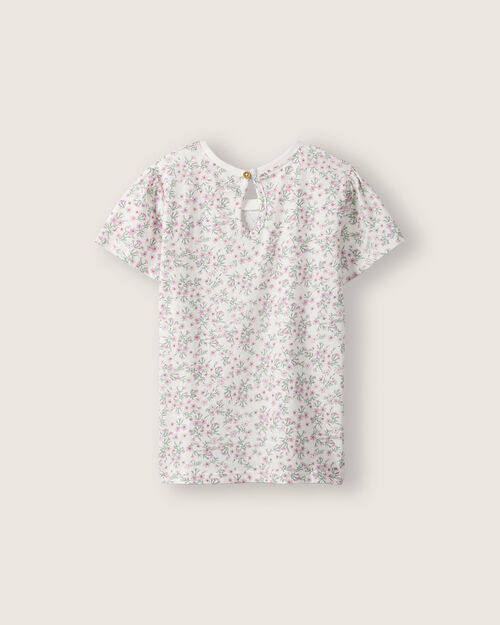 Playera Manga Corta Flores