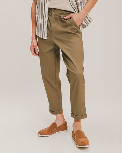 Pantalon Fit Straight Verde