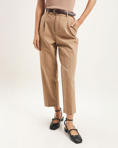 Pantalón Cropped Beige