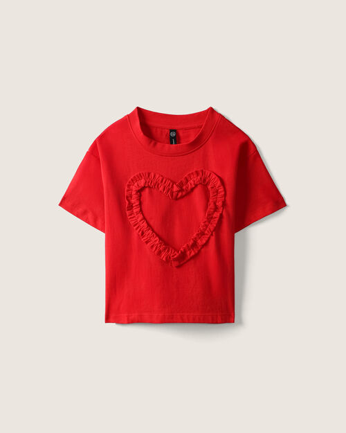 Playera Coraz&oacute;n Plisado