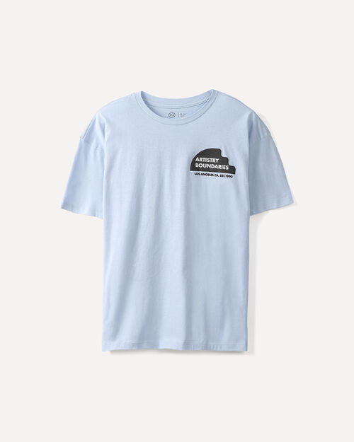 Playera Azul Con Gr&aacute;fico