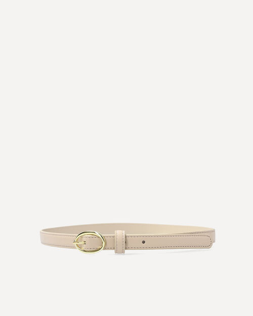 Cintur&oacute;n Beige Hebilla