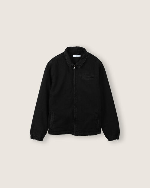 Chamarra Bomber Negra