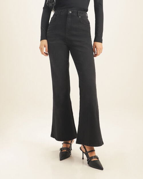 Jeans Negro Fit Flare