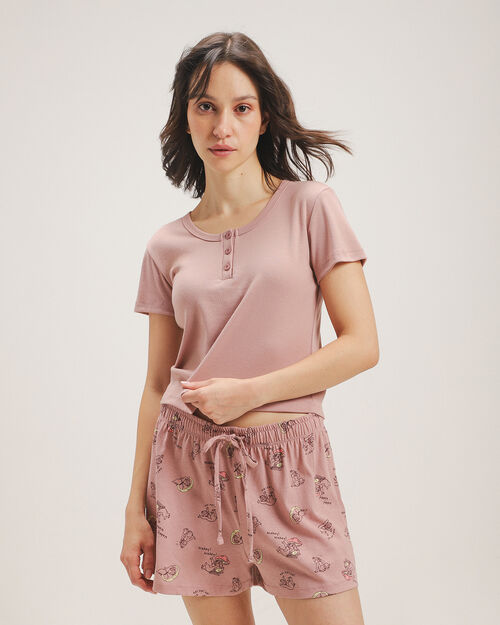 Top De Pijama Manga Corta