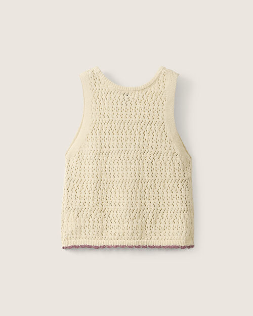 Top Sin Mangas Crochet