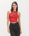 Tank Top One Piece,ROJO