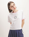 Playera Cropped Ratatouille,BLANCO HUESO