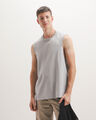 Playera Tank Con Efecto,GRIS CLARO